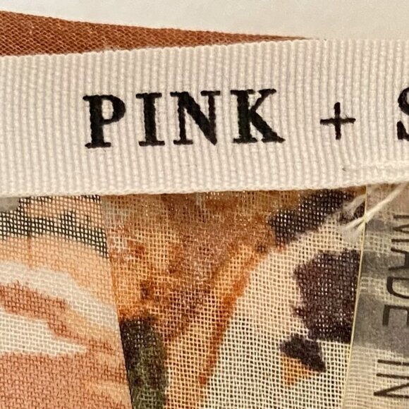 PINK + SOPHIE PINK/MAUVE FLORAL MAXI WRAP DRESS - Picture 8 of 9